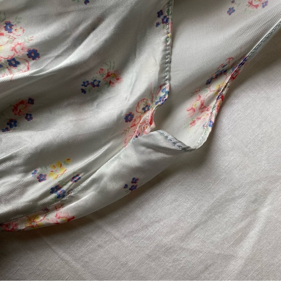 1930s pale blue floral print slip dress - Picture 5 of 7